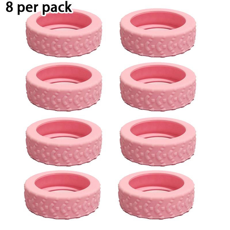 8-Piece Luggage Wheel Protective Cover Silent Silicone Cover And Universal Noise Reduction Accessories Thicken Texture Silicone
