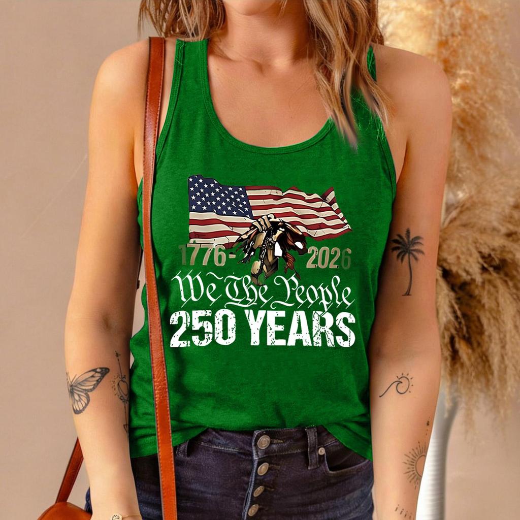 Womens Short Sleeve Blouses We The 250 Years Flag Print Womens Short Sleeve Shirts Casual Tank Top Womens Short Sleeve Tops