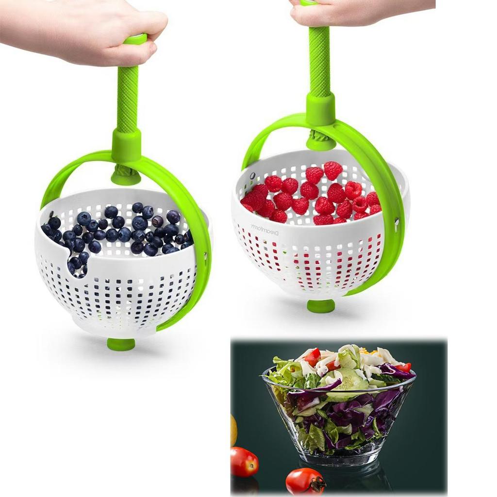Odtokové koše do kuchyňského dřezu Ruční rotační sušička na zeleninové a ovocné saláty Myčka na ovoce