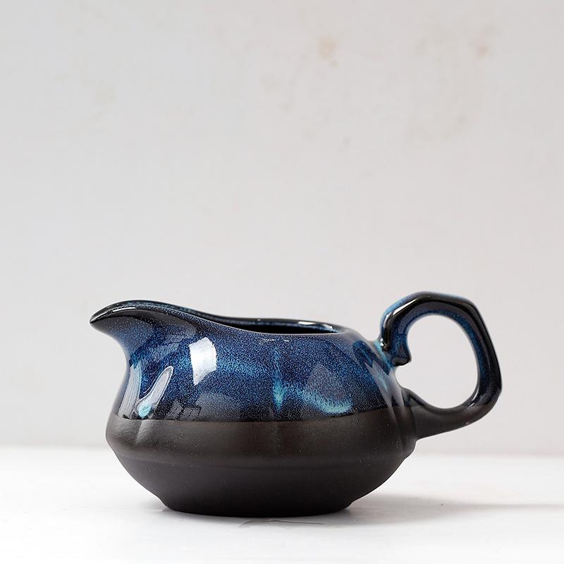 Kiln change Tianmu Kung Fu tea set, company event opening gift, accompanying gift, Guochao business gift