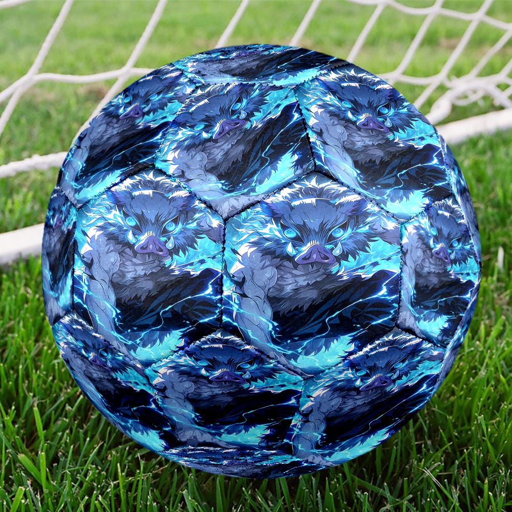 Demon Slayer Theme Size 5 Soccer Ball, Suitable for Both Indoor and Outdoor Matches, a Gift Suitable for Everyone.