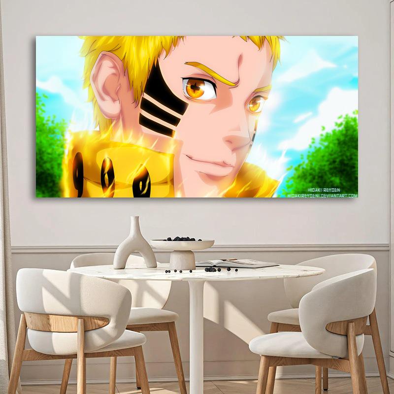 

High-Definition Naruto & Boruto Self-Adhesive Wall Sticker - Easy Install for Dorms & Bedrooms 40X20【PP Poster with Adhesive Backing】