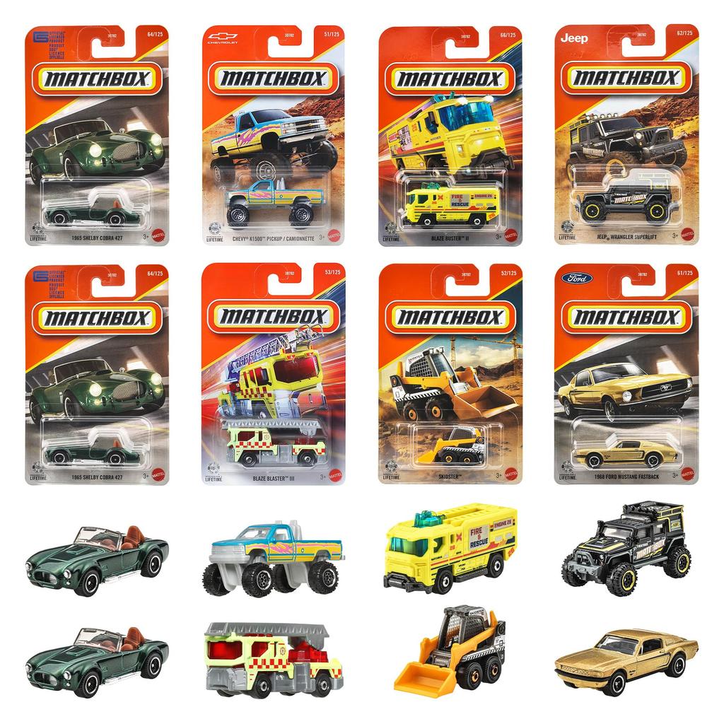 Assortimento Matchbox Auto Base 24 Veicoli in Miniatura delle Epoche - (Riquadro 24) - 3+ - Multicolore (30782-987G)