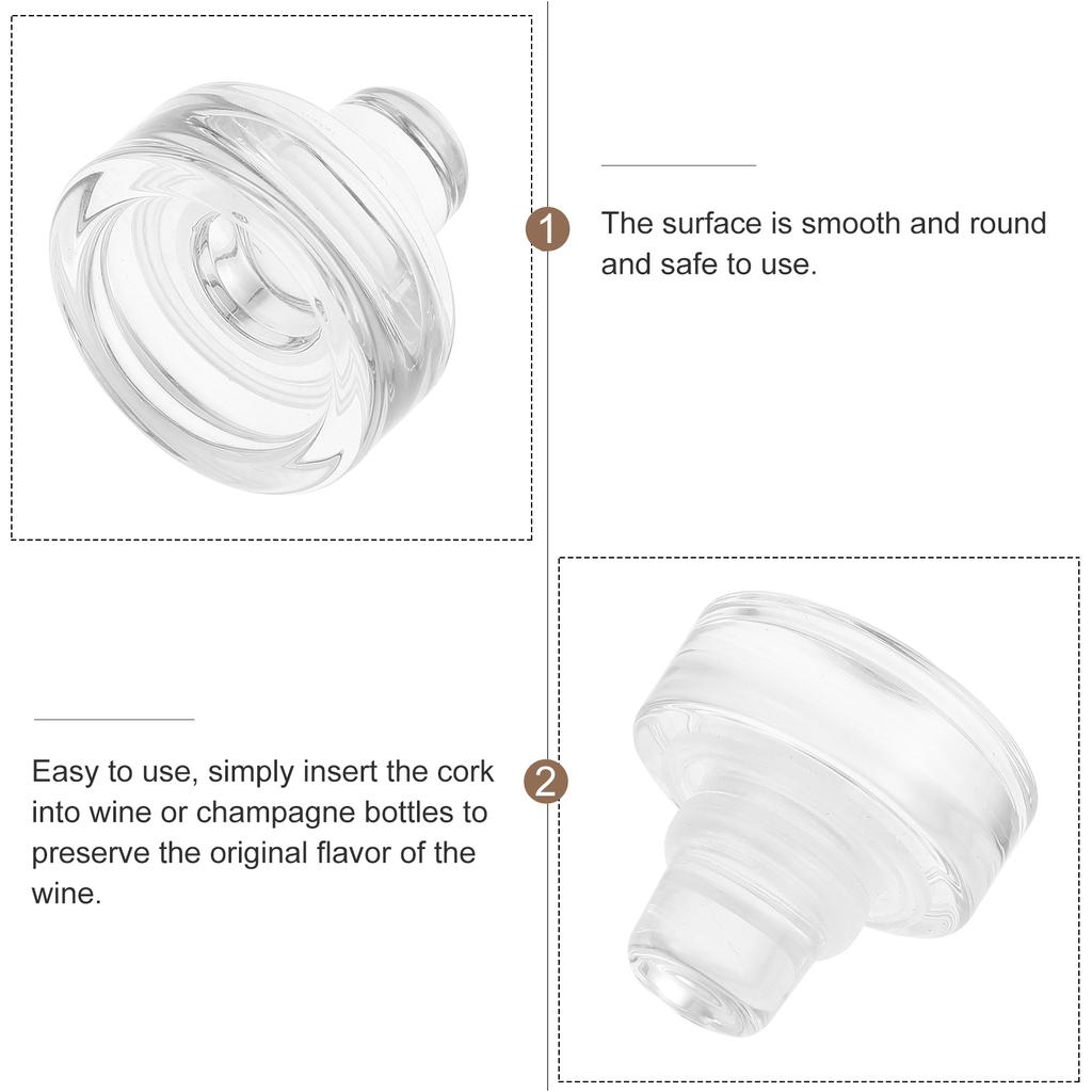 10 Pcs T-shaped Wine Bottle Plug Seal Stopper for Bottles Stoppers Plugs Vacuum Glass Red