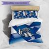 Real Sociedad FC Printed 3PCS Bedding Set Breathable Duvet Cover with Pillowcases Decorative Bed Linen for Bedroom Home