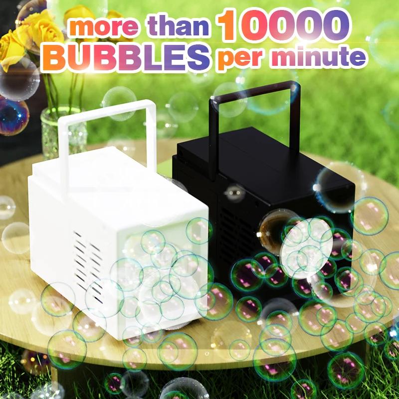 10 hole children's portable outdoor electric bubble machine, electric bubble gun toy no battery no bubble water