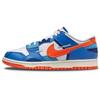 Dunk Low Scrap Knicks Herren Sneaker Weiß Sicherheitsorange Mittelblau DM0128-100