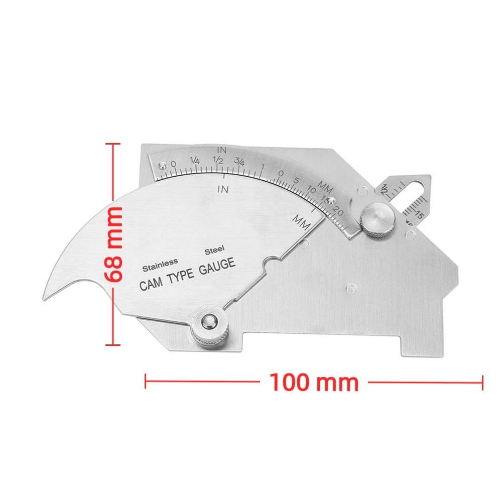 Permanently Etched Bridge Cam Gauge Metric & Inch Fillet Weld Gauge MG-8 Weld Gauge  Weld Joints