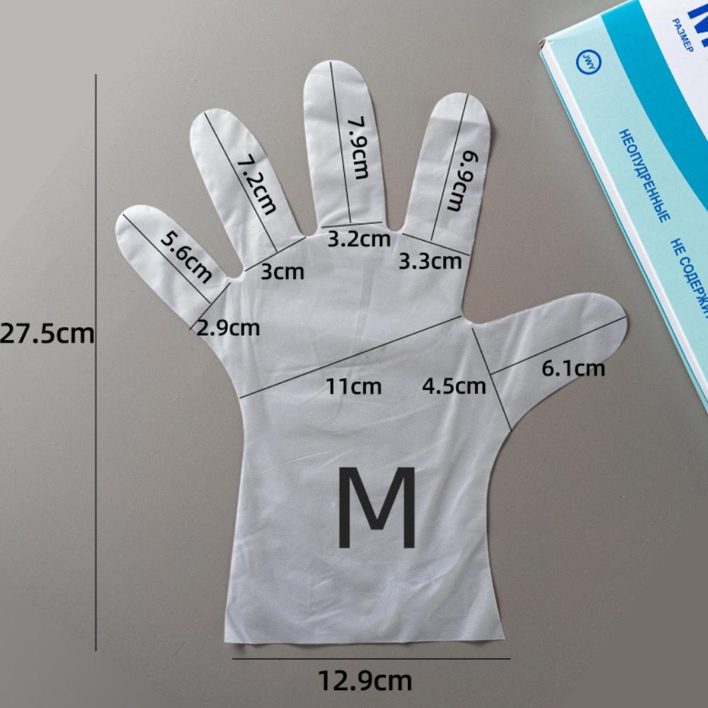 100 PCS Disposable Gloves TPE Gloves Food Service