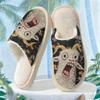 Hot Selling Scream Goat Pattern Cotton Slippers for Men and Women - Autumn/Winter Collection
