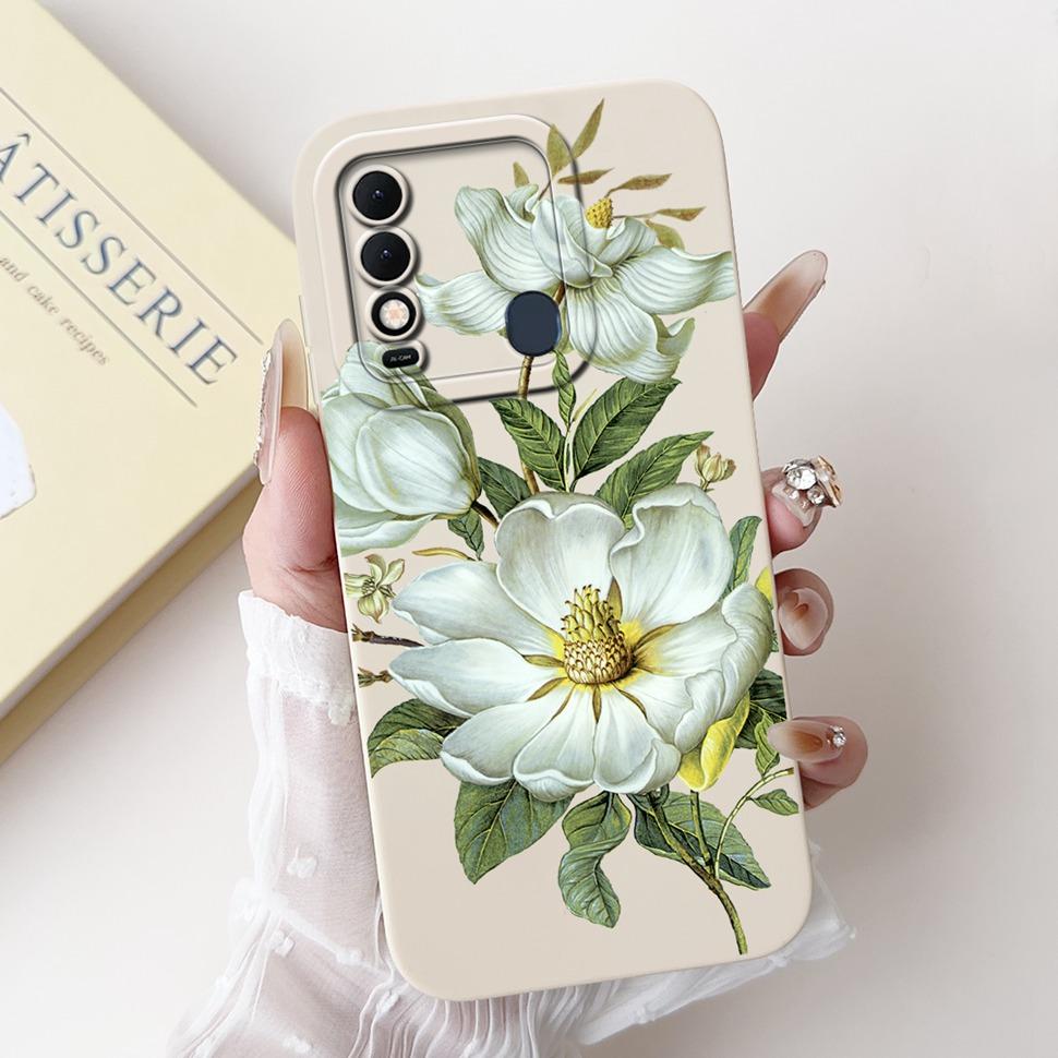 For Tecno Spark 8 Case Cute Rabbit Panda Back Cover KG6 KG6k Phone Cases For Tecno Spark 8 8T Soft Fundas Spark8 Spark8T Coque