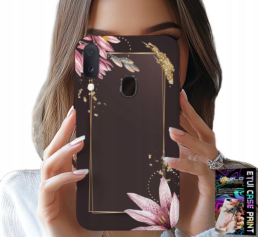 Etui Do Samsung Galaxy A20E - Kwieciste Eleganckie Wzory Obudowa