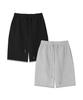 LIKE THE MOST [2Pack] Oversized Knee-Length Half Pants