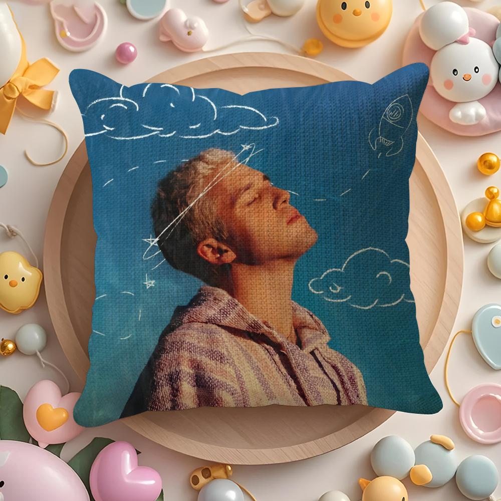 Hot Chill Singer Music L-Lauv Pillow Case Sofa Living Room Bedroom Headboard Backrest Cushion Square Cushion