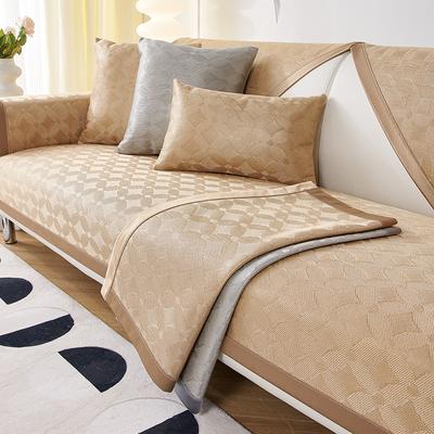 Ijszijde Sofa Kussen Zomer Zomer Zomer Zomer Zomer Mat Kussen Eenvoudig Modern Effen Kleur Antislip Sofa Hoes Hoes Doek