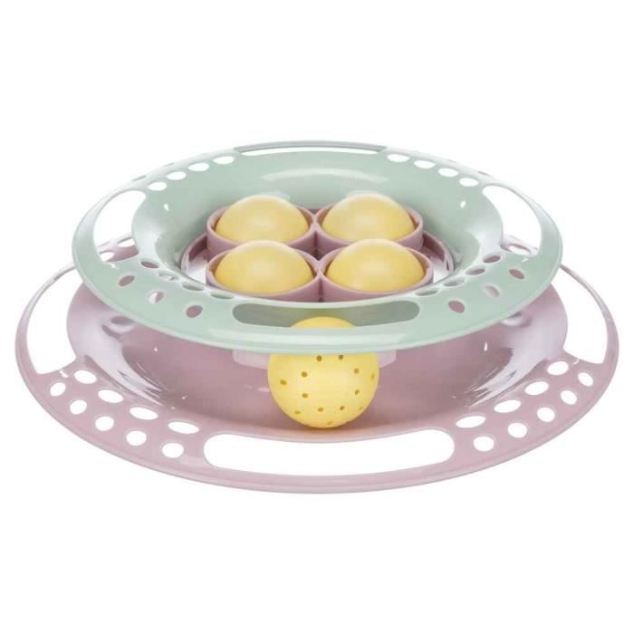 Jouet - Trixie - Kitten Circle - 24cm - 4 Balles - Plastique - Rose