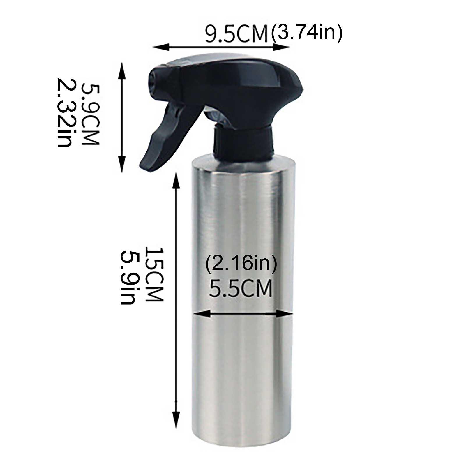 

Oil Sprayer Refillable Bottle,Food-grade Stainless Steel Oil & Liquid Dispenser срібний