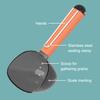 2-in-1 Pet Food Scoop with Bag Clip Multi-Function Dog Food Spoon for Dogs Cats Long Handle Transparent Pet Measuring Cup for Portion Control