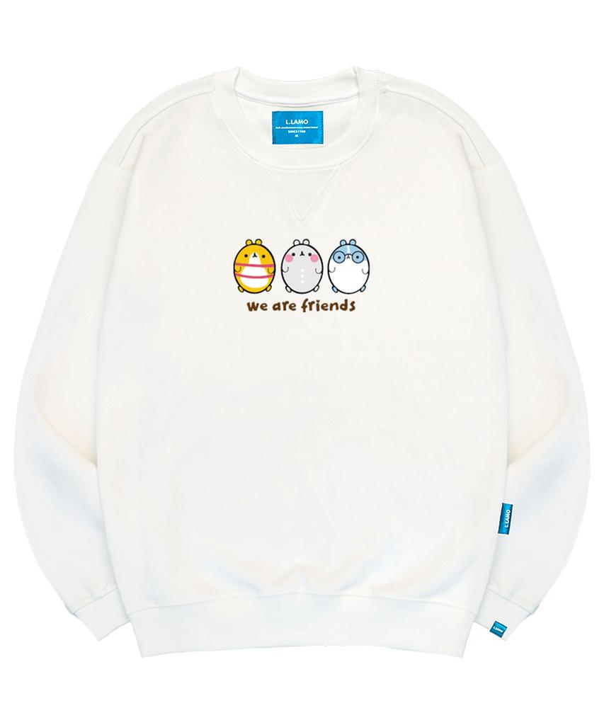 Ellamo Fleece-Lined M We Are Fran Sweatshirt Unisex Big Sizes S~4Xl (Type A)