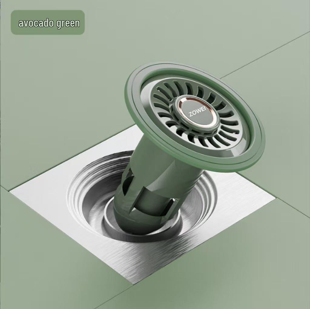 

Universal Bathroom Floor Drain Deodorizer & Insect Repellent Seal Refer to Image зелений