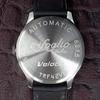 Veloce Trifoglio Italia VELOCE VL181SSBK Automatic Rotating Disc Watch Made in Italy Racing Strap Retro Vintage Design [Trifoglio] Men's [Regular