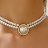 Elegant Pearls Necklace and Earrings Set for Weddings Parties Daily Wear