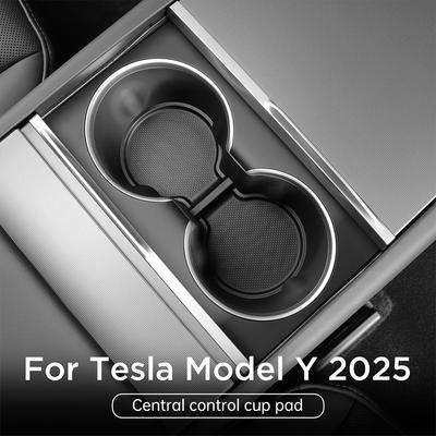 Car Cup Mat For Tesla Model Y Juniper 2026 2026 Model 3 2026 2026 Center Console Cup Coaster Anti Slip Mat Interior Accessories