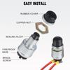 12V-24V 60A Push Button Ignition Start Switch Waterproof Push Button Starter Switch With 2 Terminals for Auto Truck Boat Marine
