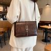 Fashion Casual Style Solid Color Square Bag Shoulder Bag