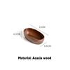 Walnut Wood Boat Shaped Bowl Premium Dry Fruit Plate Sushi Plate Nut Box Tea Refreshment Tray Fruit Plate Wooden Salad Bowl