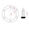 Universal 330mm PU Car Steering Wheel with Multiple Color Durable Comfort Grip Wheel for Vehicle