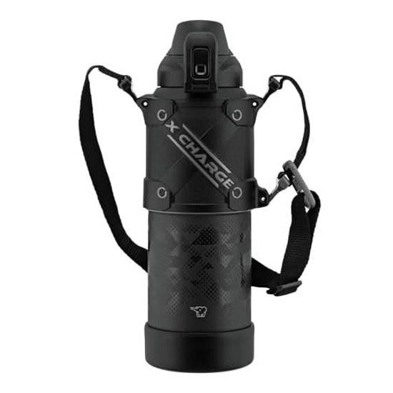 Zojirushi Water Bottle Cool 1.0L Recommended Sports Type Seamless Cap Shock Scratch Resistant Protect Armor Black SD-HB10-BA