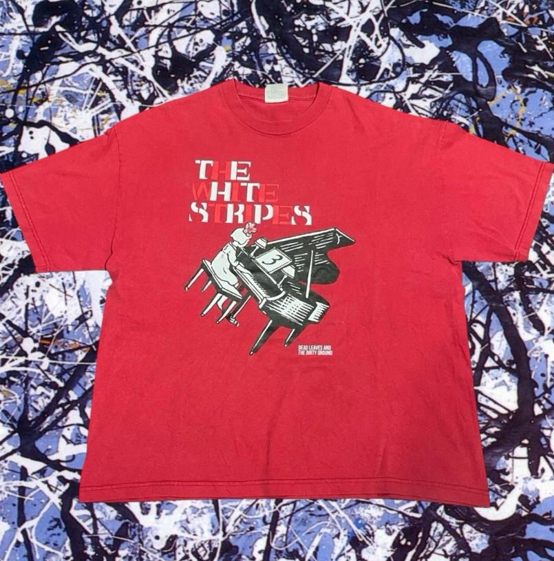 Vintage The White Stripes Band Red Unisex T-Shirt S-5XL RS386 Unisex T-Shirt XL