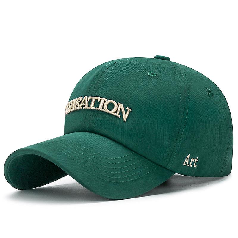 Soft-top Baseball Hats for Men and Women Trendy Sun Protection and Shade Three-dimensional Embroidered Baseball Hats