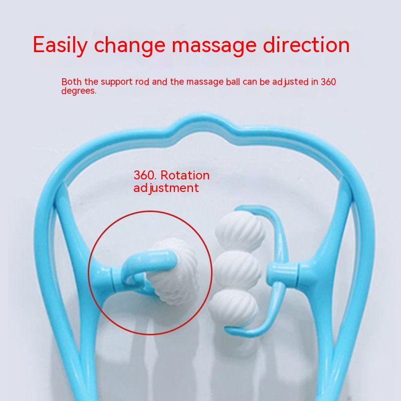 Cervical Spine Massager Roller Neck Massager Therapy Roller Self-Massage Tool Relieve Hand Pressure Deep Pressure Massage
