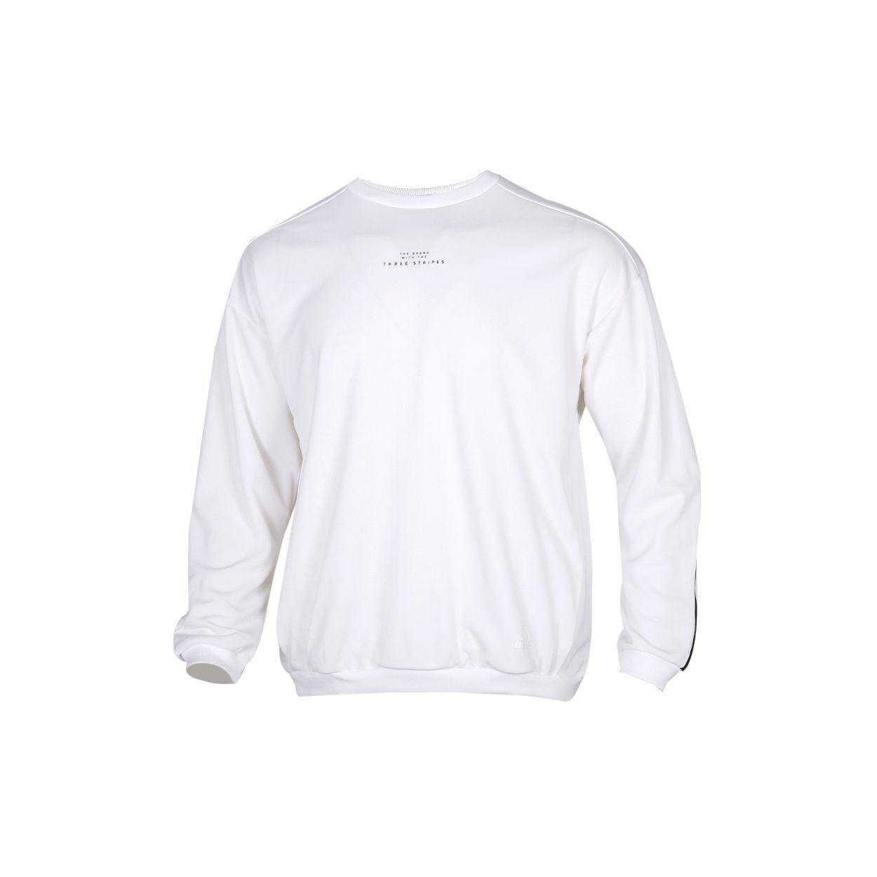 

Adidas Sports Pullover Long Sleeve Sweatshirt Men Tops White FM5320 XL