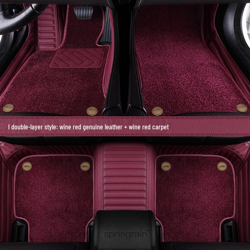 Mercedes-Benz Genuine Leather Full Surround Floor Mats for E-Class, C-Class, S-Class, G-Class, EQC, EQE, GLS, GLE 450 AMG.