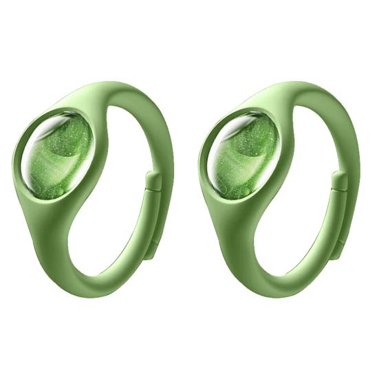 

2/5 шт. силиконовый репеллентный браслет с эфирным маслом для растений водонепроницаемый долговечный репеллентный браслет для походов и путешествий для взрослых и детей 2pcs зелёный