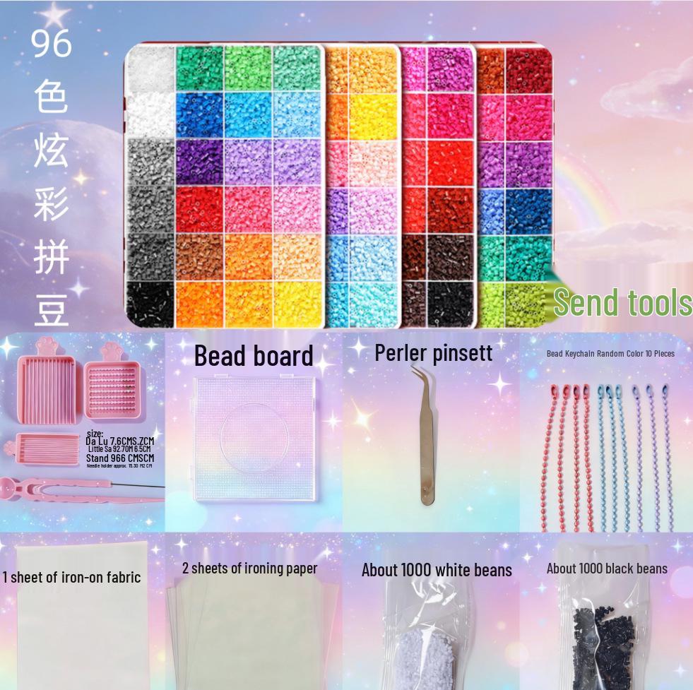 DIY 3D Pin Bean Puzzle Set for Kids - Board, Needles, and Tools Included