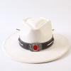 Popular European and American Style Suede Big-brimmed Top Hat, Men's and Women's Classic Fashion Western Cowboy Hat