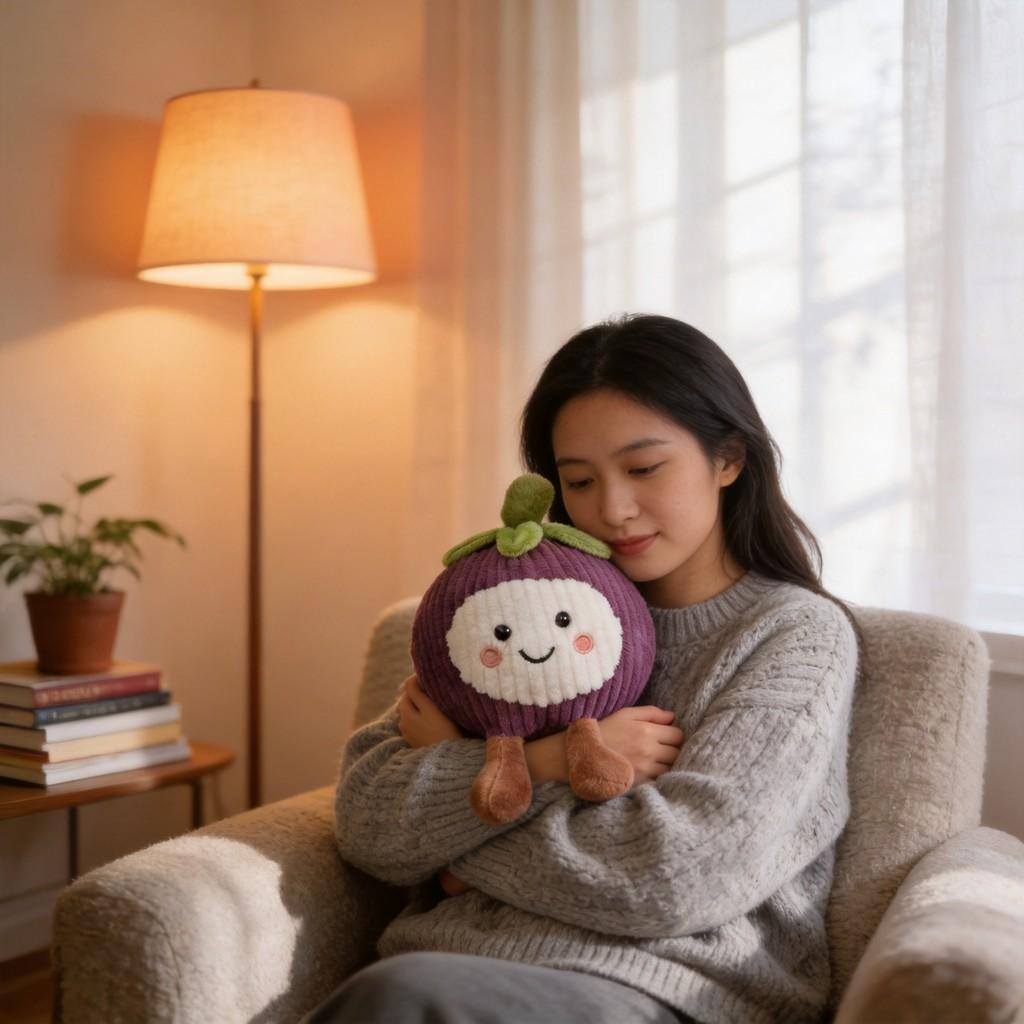 Fruit Plush Toy With Hanging Hook For Kids And Teens