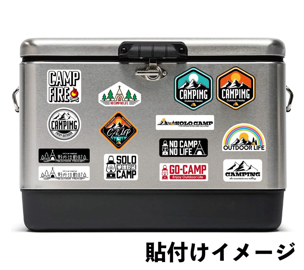 Camping Outdoor Sticker Waterproof Waterproof Car Bike Sports PC Cancel Fishing (3)