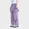 TuTu Little Elephant Girls' Lightweight Breathable Cargo Wide-Leg Pants