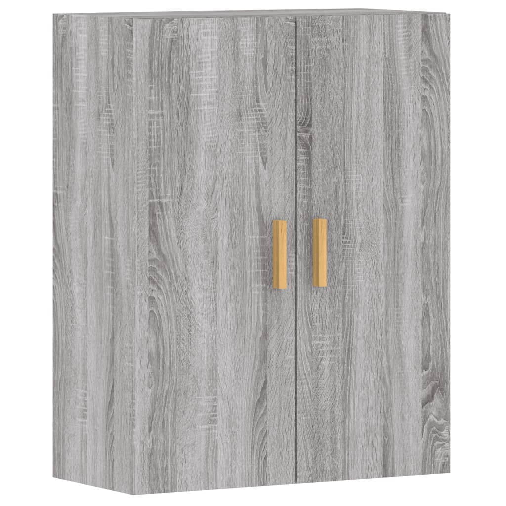 Wall Cabinets 2 pcs Grey Sonoma Wood Based Material