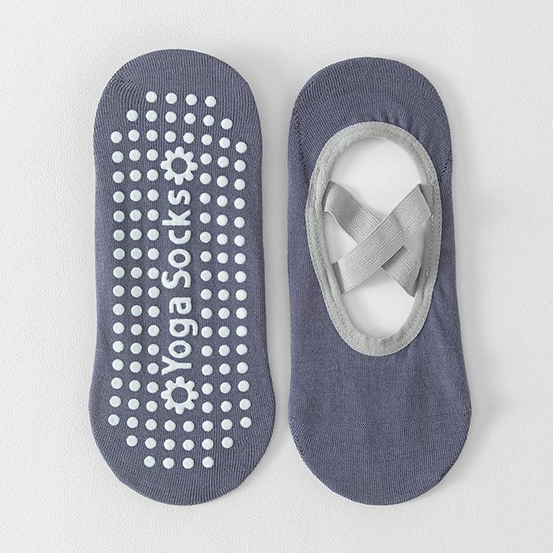 Yoga Socks for Women, Summer Pure Cotton Indoor Fitness Sports Socks, Anti-slip and Shock-absorbing Professional Pilates Boat Socks, No Heel Drop