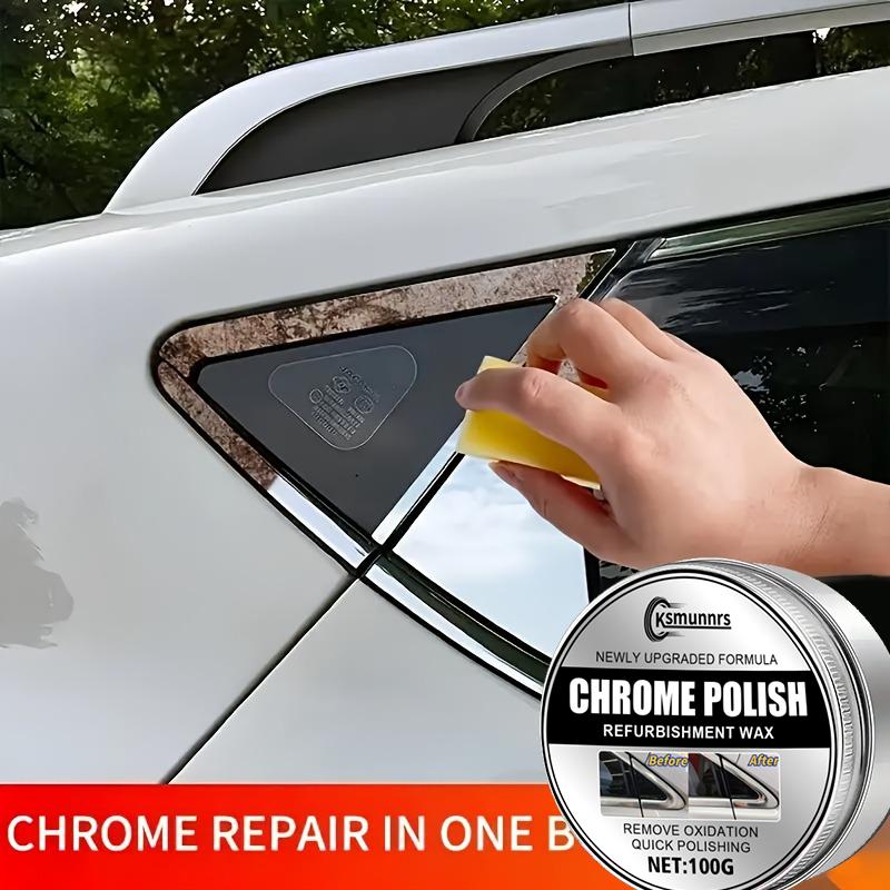 1pc 100g Automotive Chrome Plated Parts Restoration & Polishing Cream - Scratch Remover for Car Door Handles, Window Frames, Log