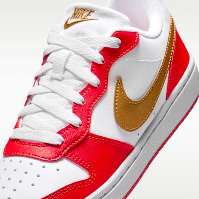 Nike Court Borough Low Recraft White University Red Gold (GS) Sneakers