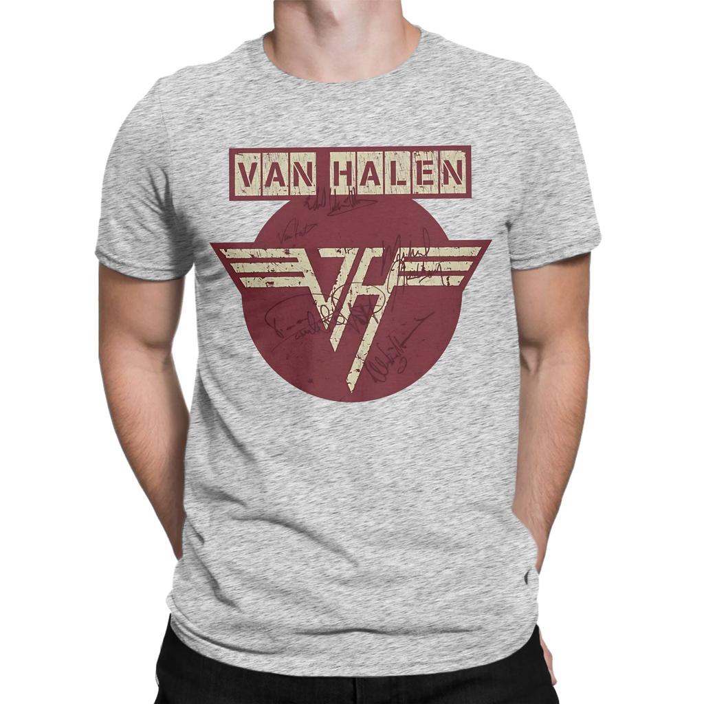 Vintage Van Halen Signature Funny Graphic 100 Cotton Tshirt Van Halen Tees Tops For Unisex