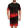 Men's Halloween Pajama Set with Fun Print, Relaxed Fit Sleepwear for Holiday