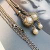 Natural Crystal Holder Necklace Colorful Stone Mesh Pocket Pendant Choker Adjustable Chain Neckchains for Women Girl